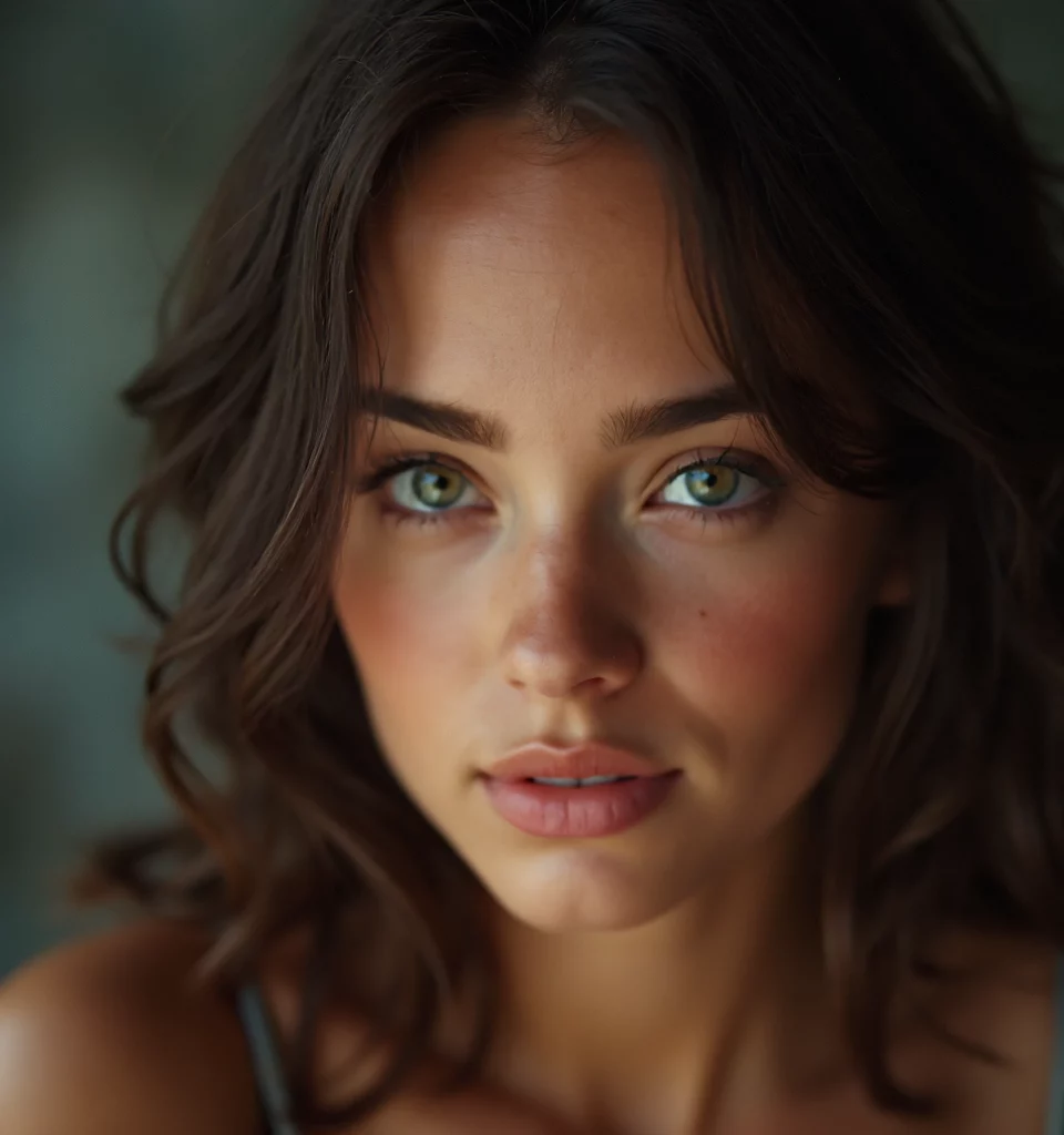 closeup woman