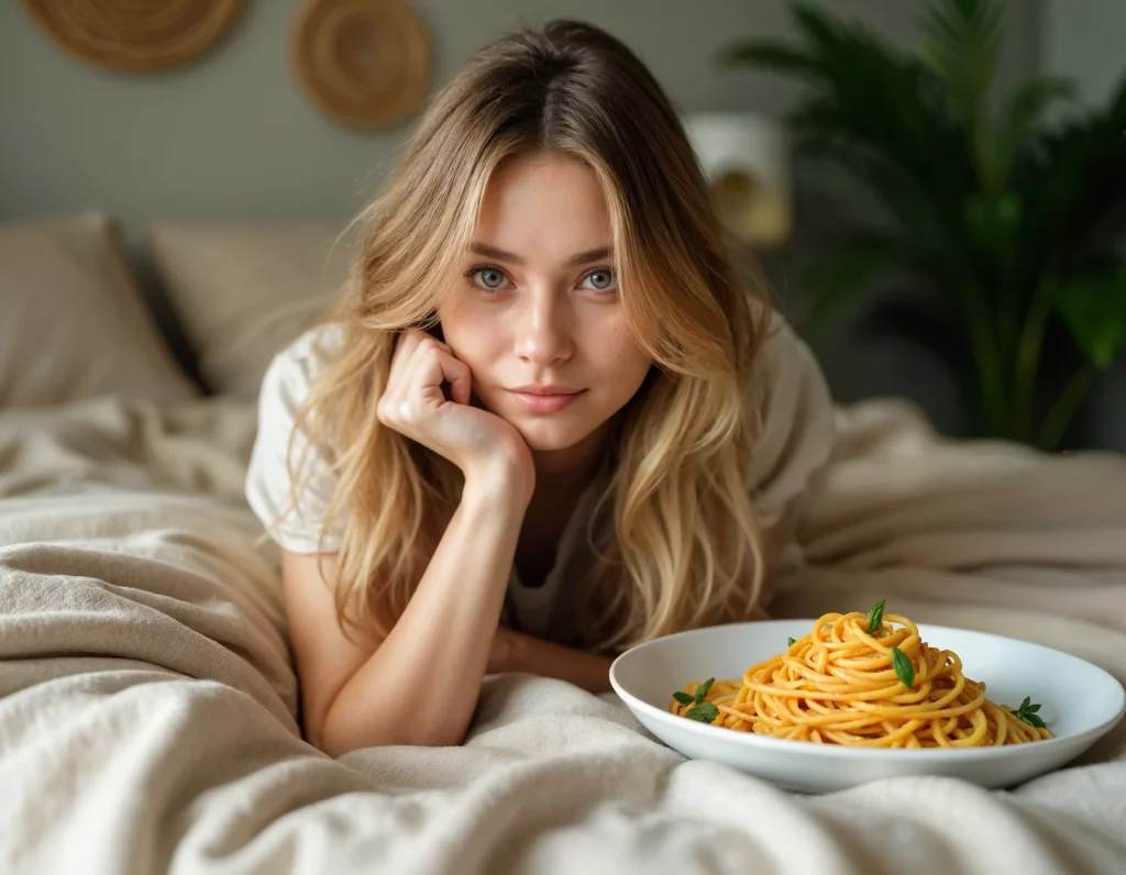 Hungry woman